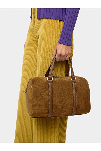 PARFOIS Süet Efektli Bowling Çanta