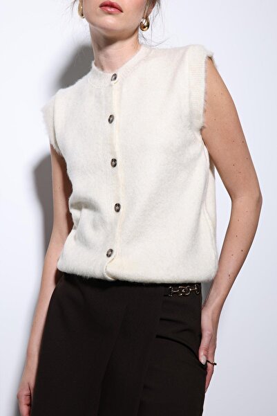 Antioch Ecru Textured Women's Knit Vest