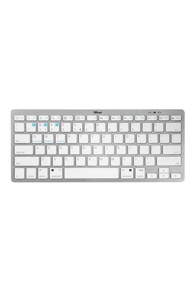 Trust Nado Wireless Bluetooth Keyboard with Battery Indicator, Triple Pairing & Multimedia Keys