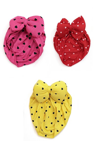 Sitilin Baby Double Layer Bowknot Bonnet Bandana 100% Cotton, Compatible with Newborns and 0-12 Months Skin-Friendly S