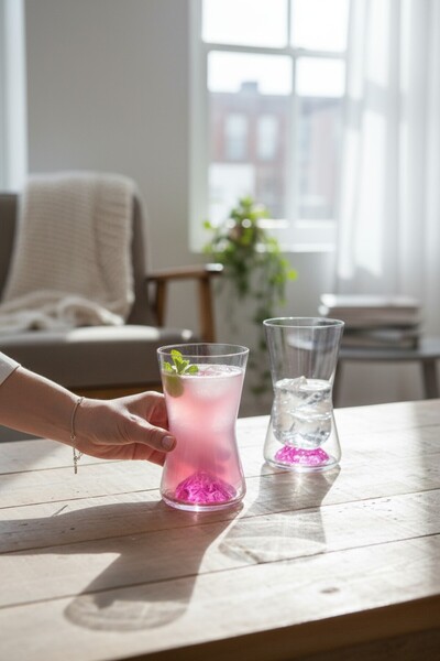 ROY KING DEKORATİF BARDAK PEMBE