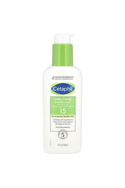 Cetaphil سيتافيل‏, مرطب وجه يومي مع واقي شمسي، عامل الوقاية من الشمس 15، خالٍ...