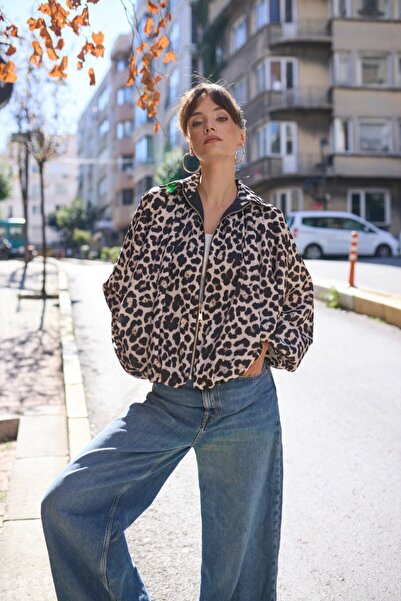 My Blog Leoparden-Bomberjacke - 9636