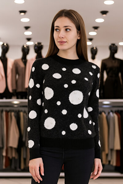 DENİZLİFE Women's Asymmetrical Pattern Sweater