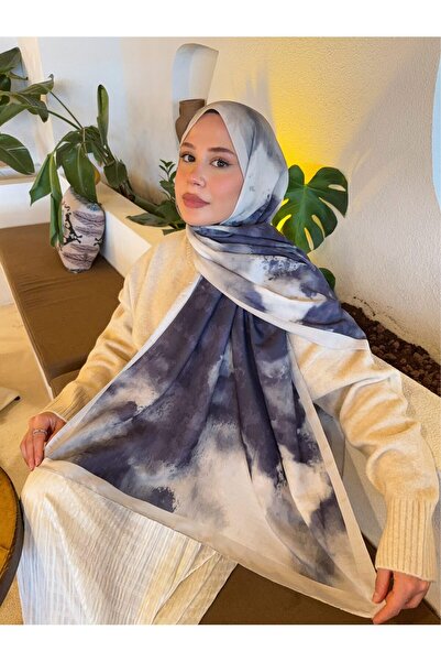 Mira İpek Desenli Pamuk Soft Şal İlham Serisi Degrade Şal ps133