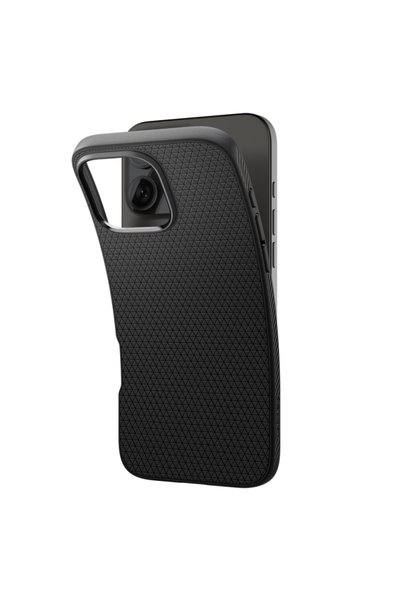 Spigen Husă pentru iPhone 16 Pro Max, flexibilă, Liquid Air - Neagră