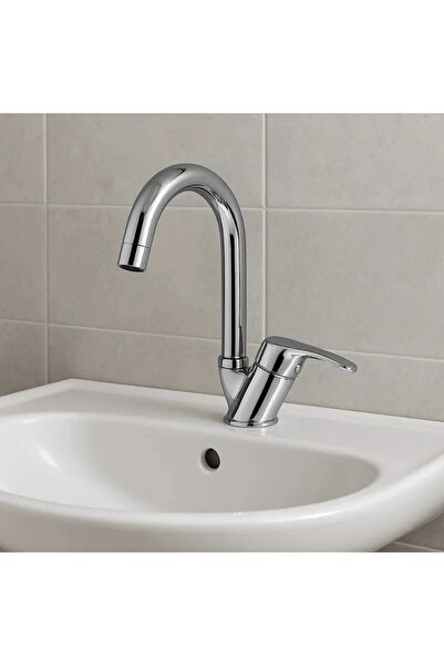 SMS MUSLUK Nuss Basic Krom Lavabo Bataryası Çift Su Girişli 5 Yıl Garanti Süreli