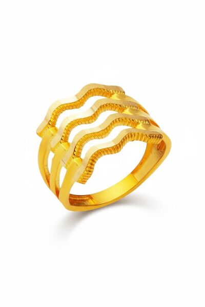 Çgk Çiğdem Gürel Kuyumculuk Zikzak Ajda Altın Yüzük