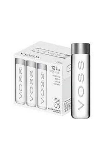 voss مياه معدنية طبيعية من Artesian، علبة من مادة PET، ١٢ × ٨٥٠ مل