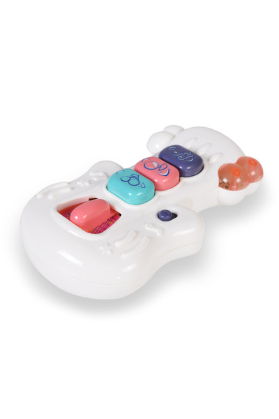 Moni Jucarie interactiva cu muzica si lumini Baby Guitar