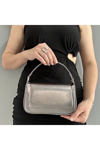 Sh Poly Women's Platinum Mini Shoulder Bag