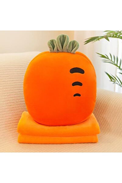 Tescomak Set de pătură și pernă pentru copii, cu tematică de fructe, portocal...