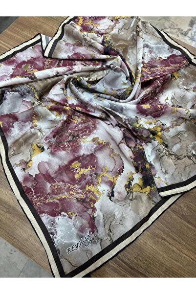 AGORATEKSTİL Γυναικείο κασκόλ από βαμβακερό μαρμάρινο σχέδιο