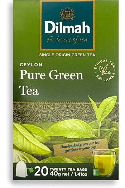 Dilmah Pure Ceylon Green Tea, 40 g