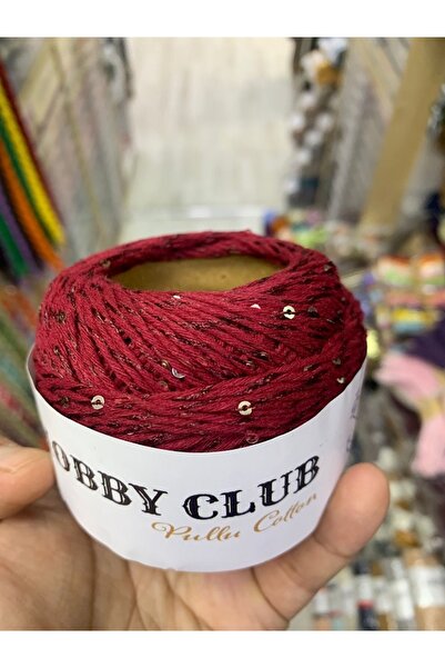 hobby club Pullu Yaldızlı El Örgü İpi 50 gram 90 metre