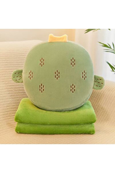 Tescomak Set de pătură și pernă pentru copii, cu tematică de fructe, verde ex...