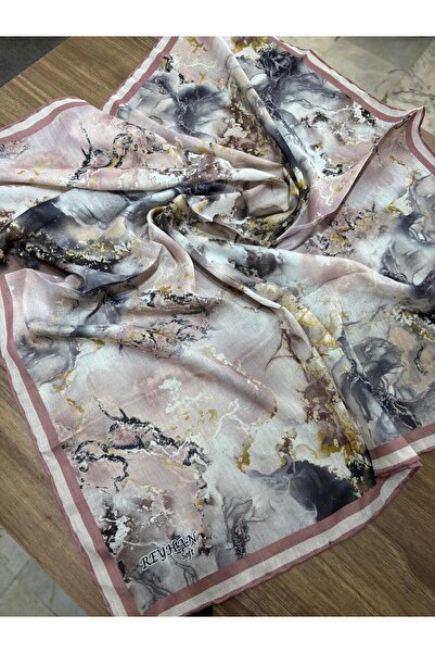 AGORATEKSTİL Eșarfă de damă din bumbac cu model de marmură