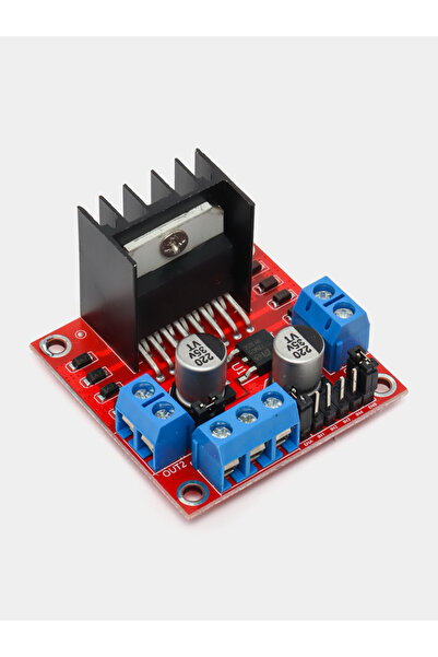 Arduino L298N Voltaj Regülatörlü Çift Motor Sürücü Kartı – 2 Kanal Motor Kontrol Modülü