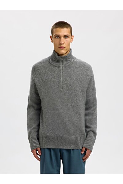 Selected Homme Half-zip Pullover Woll-Kaschmir-Mix
