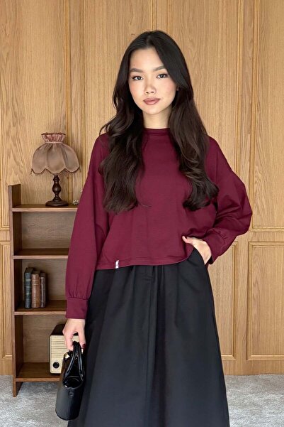 Ceylan Otantik Bordo Crop