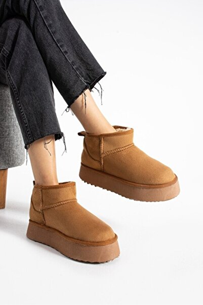 Paragon Kadın Siyah UG Model Bot – Kürklü Sıcak Tutan Kalın Tabanlı Kışlık Ev Dışı Günlük Bot Bootie