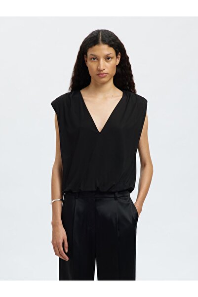 Selected Femme Oberteil mit V-Ausschnitt Ärmelloses