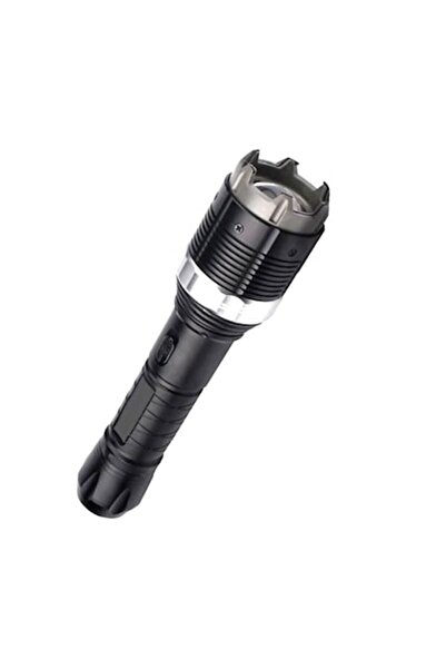 OEM Electroshock with LED Flashlight HY-8810, Black, 10,000 kV (Black Beast)
