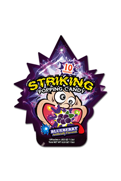 Striking حلوى بوبينغ 15 جرام بنكهة التوت الأزرق × 6