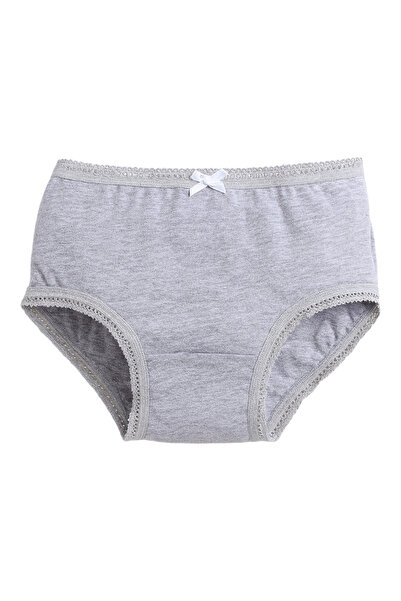 Victor and Jane By Styli Pack of 3 - Girls Solid Briefs with Bow Detail