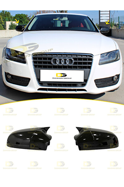 DG Power Audi A5 B8 2009 - 2015 Batman Yarasa Ayna Kapağı Parlak Siyah ABS Pl...