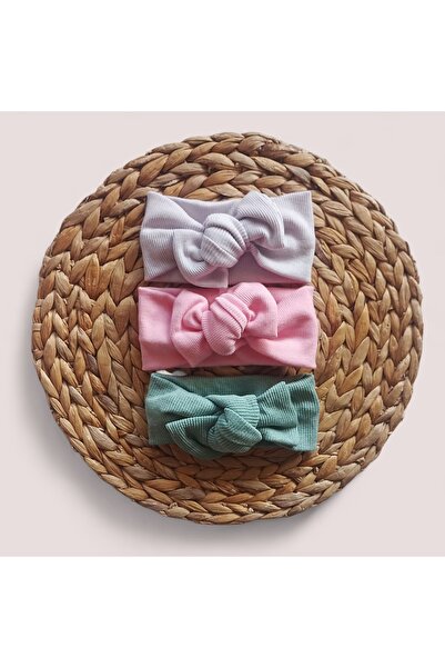 MinnieKids Baby Girl Ribbed Headband Set