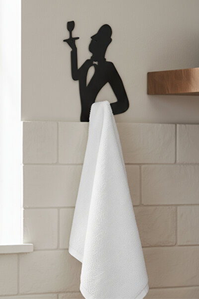Grandmix Uşak Silüeti Metal Duvar Havluluğu Mutfak Askısı 18x16x2.5 cm