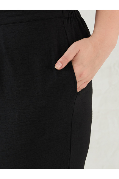 Femmella By Styli Plus Size Black Relaxed Fit Top and Pants Co-Ords