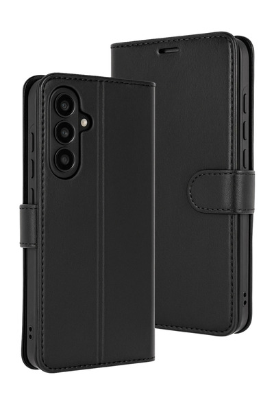UnDePlus Samsung Galaxy S25 FE Kılıf Deri Deluxe Cüzdanlı Kapaklı Case Çok Re...