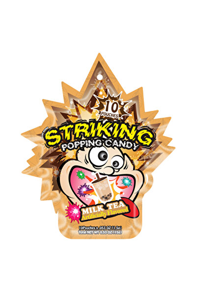 Striking حلوى بوبينغ 15 جرام شاي حليب فلف × 6