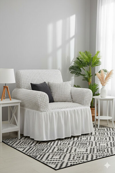 kutlale Bürümcük Single Seat Sofa Cover, Armchair Cover, Elastic, Flexible, w...