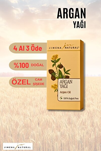 Jimena Natural زيت الأرغان طبيعي 100% معصور على البارد 30 مل