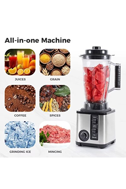 Silver Crest 6 in 1 4500W Blender Grinder & Juicer 3 Liters