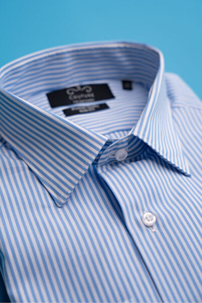 Couture For Gentlemen Camasa bleu in dungi slim fit Cms05bl