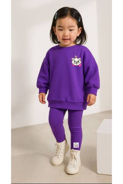 EKNKİDS Girl's Top and Bottom Leggings Set