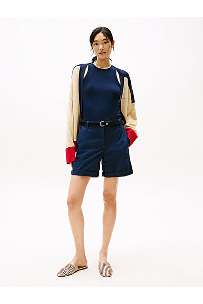 Tommy Hilfiger Women's Co Blend Gmd Chino Shorts