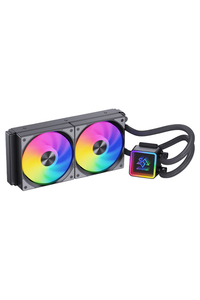 Snowman Cooler procesor KS240mm, sistem de racire cu lichid, leduri controlate ARGB.