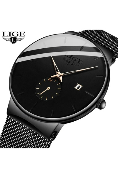 Lige Ceas de mână bărbătesc Elegant Casual Quartz Marcă de top Lux Modă Analo...