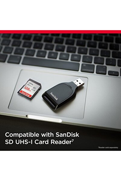 SanDisk Ultra SDXC UHS-I SD Memory Card 128GB 140MB/s Class 10 U1 (SDSDUNB-128G-GN6IN)