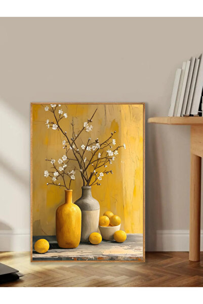 Tuba Decor Tablo dintr-o singură bucată cu rame din lemn pentru sufragerie, s...