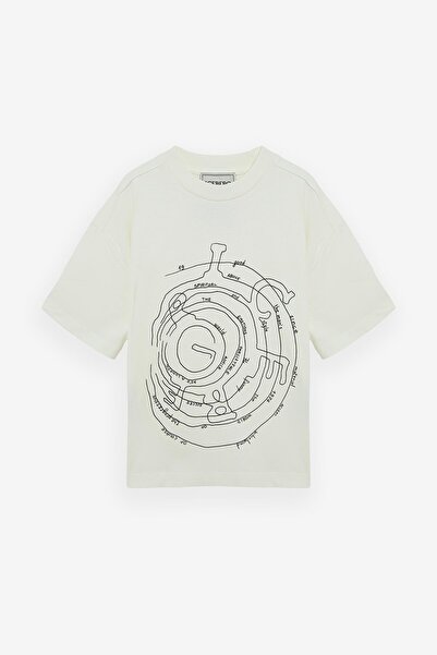 Iceberg Bg Store Boy's Off-White Tshirt