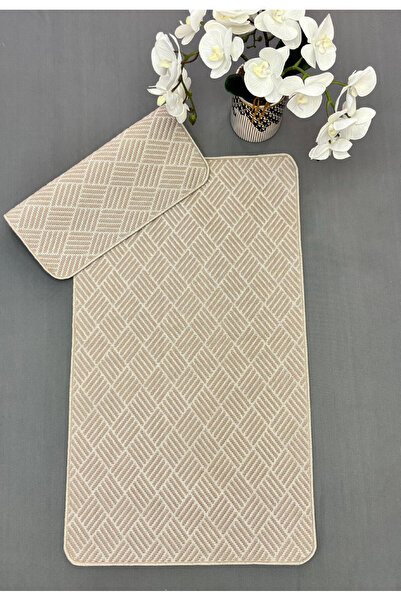 Dainty Home Goblette Home-Jüt Wicker Sisal Patterned Bath Mat Set of 2 - Patt...