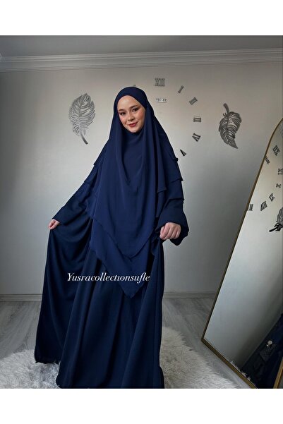 Yüsra Collection طقم فستان وأوشحة طويلة من أيروبين مكون من قطعتين