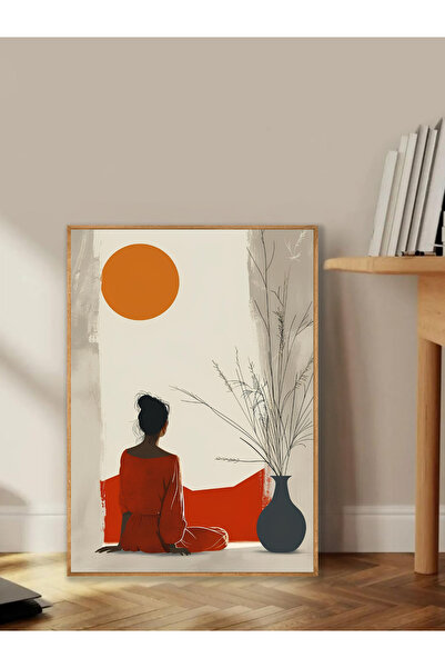 Tuba Decor Tablo dintr-o singură bucată cu rame din lemn pentru sufragerie, s...