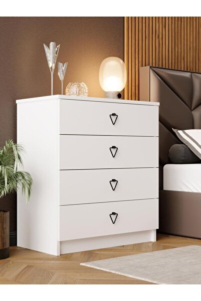 KuzeyLife Stella Şifonyer 4 Çekmeceli Bebek Genç Yatak Odası